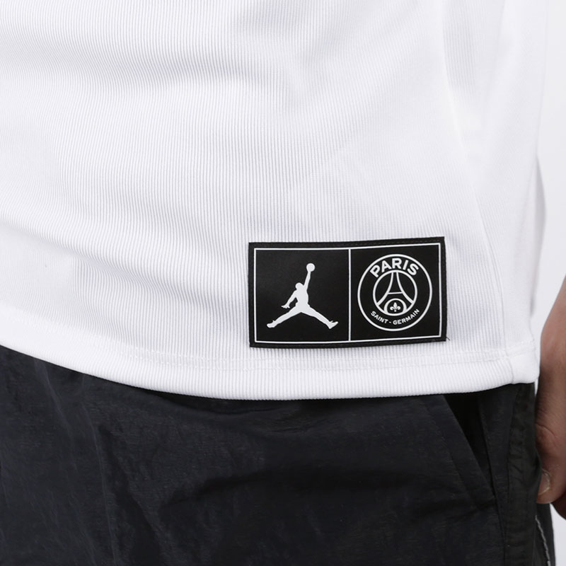 мужская белая футболка Jordan Paris Saint-Germain Replica Top BQ8358-100 - цена, описание, фото 2